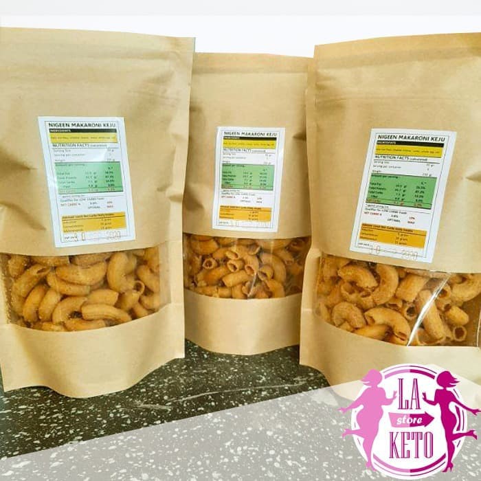 

LA KETO - Keripik Makaroni Keto Rasa Keju Original 250g