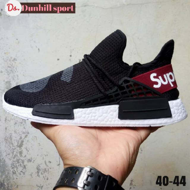 Sepatu Adidas Nmd X Human Race X Supreme Black / Sepatu Pria Import
