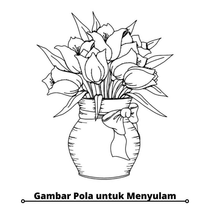 [Tambahan] Gambar Pola  untuk Menyulam -Flowers Edition-