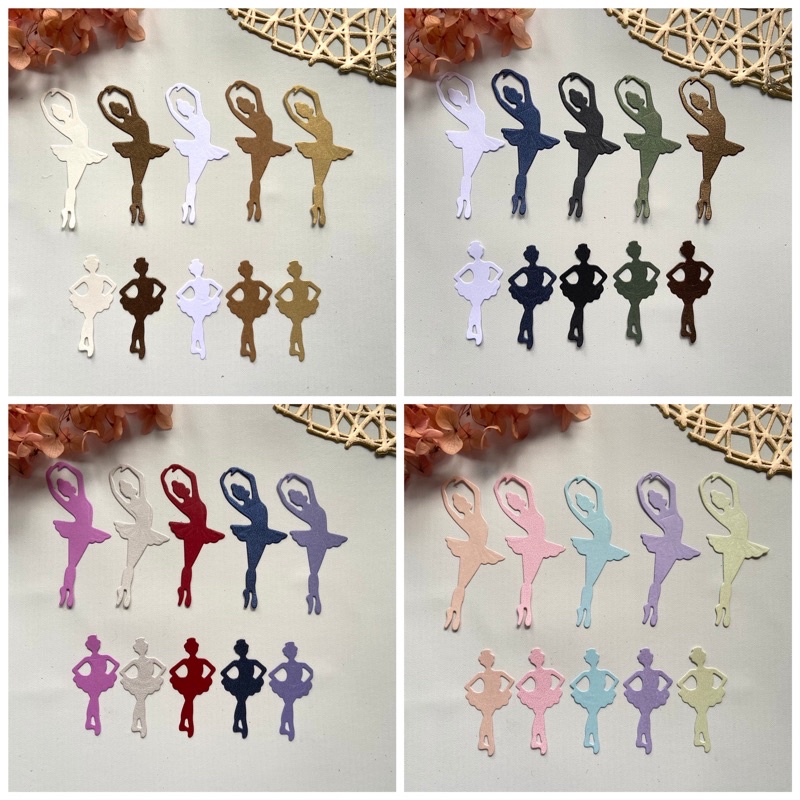 

1set isi 10pc die cut / cut die / dies cut / cut dies for scrapbook journal journaling buko balerina balet