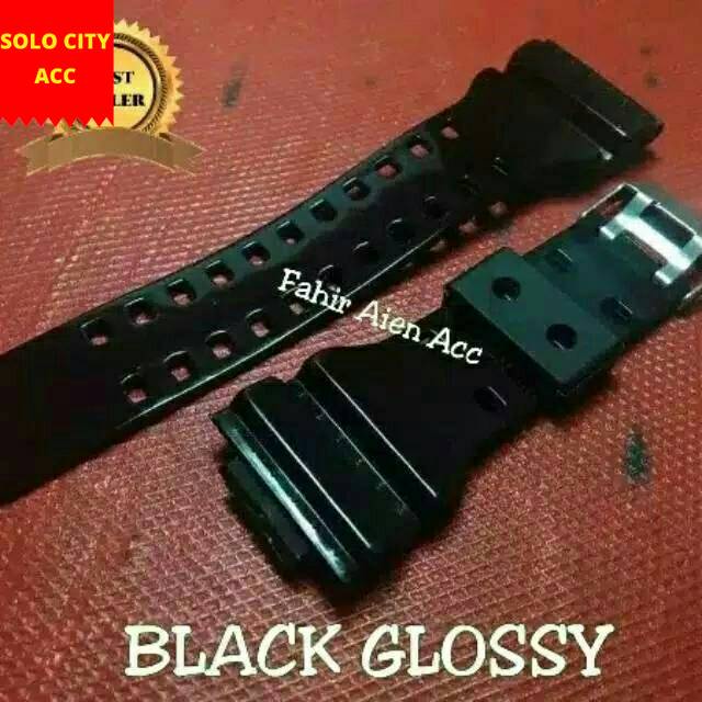 STRAP TALI JAM CASIO G-SHOCK GA-300 GA300 GA 300 HITAM GLOSSY