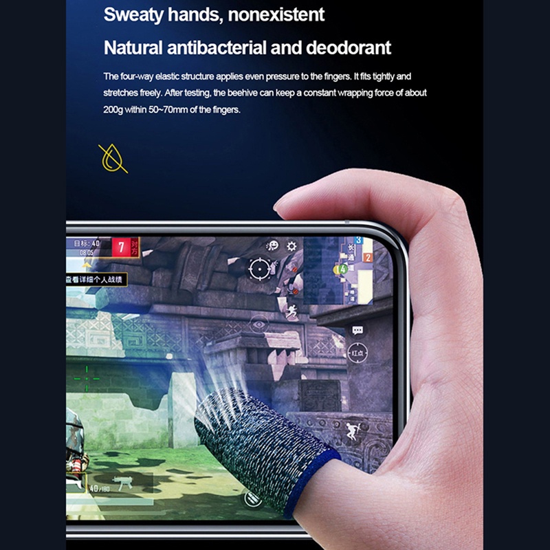 # Kaos T-Shirt Wanita Lengan Pendek Motif Print #2pcs Sarung Jari Anti Keringat Untuk Bermain Game