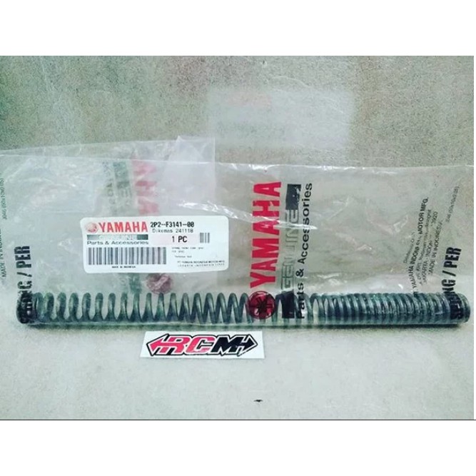 SPRING FRONT FORK PER PIR SHOCK SKOK DEPAN YAMAHA JUPITER Z BURHAN GUWEK ORI YAMAHA  2P2-F3141-00