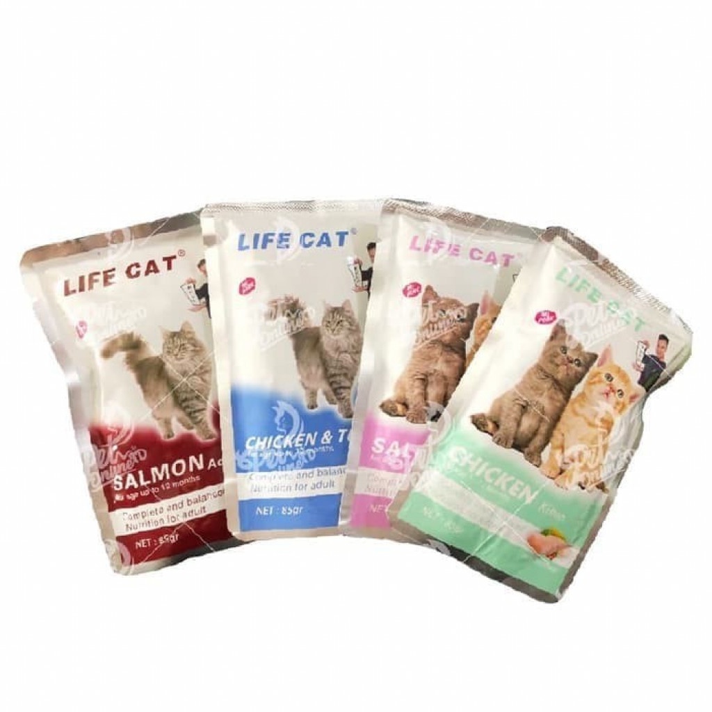 Life Cat Pouch 85 gram Makanan Basah Kucing