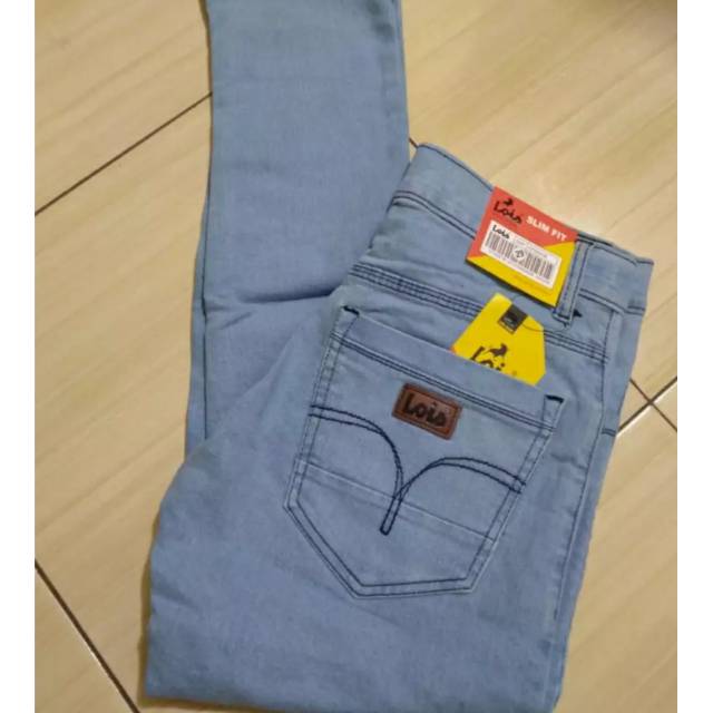 Celana levis panjang pria/celana jeans slim fit stretch