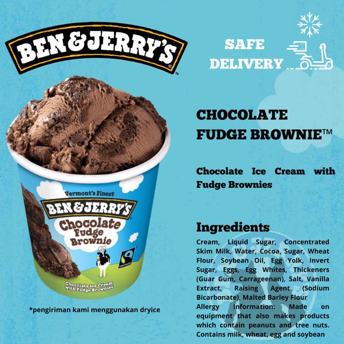

Makanan Beku | Ben And Jerry'S Chocolate Fudge Brownie Ice Cream - 458 Ml