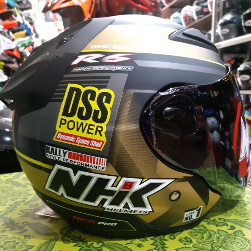 HELM NHK R6 REALLY DSS POWER BLACK GOLD DOFF