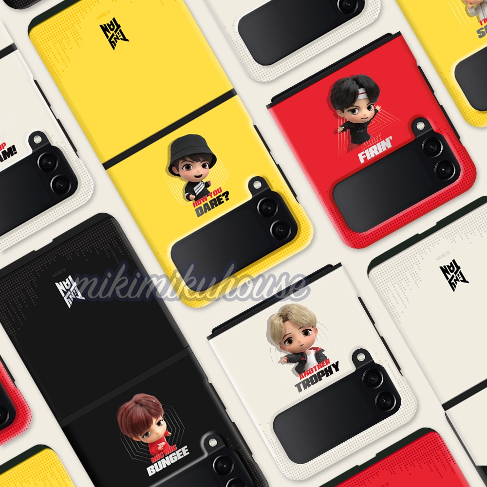 TINYTAN MIC DROP Z FLIP 3 CASE CASING OFFICIAL KOREA BTS BT21 BABY COVER SAMSUNG GALAXY FLIP3 ZFLIP3