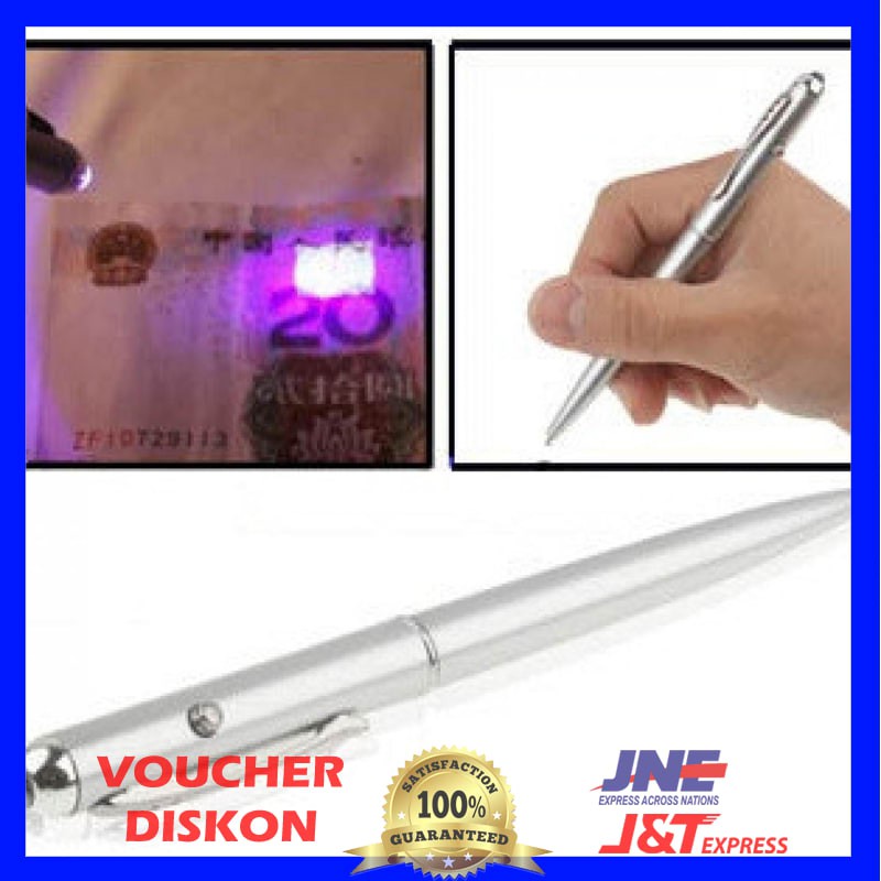 

Pena Ajaib Tinta Invisible dengan UV Light - Pulpen Pena Sinar UV