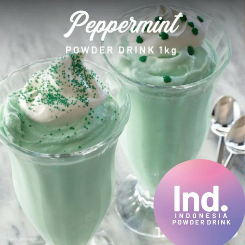 

Bubuk Minuman Premium Rasa Pepermint By Indonesia Powder Drinks