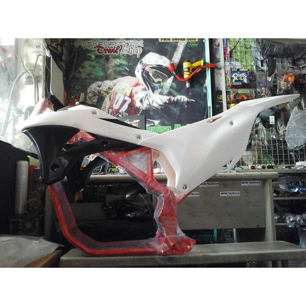 rangka klx pnp untuk mesin tiger, scorpio, mega pro dll