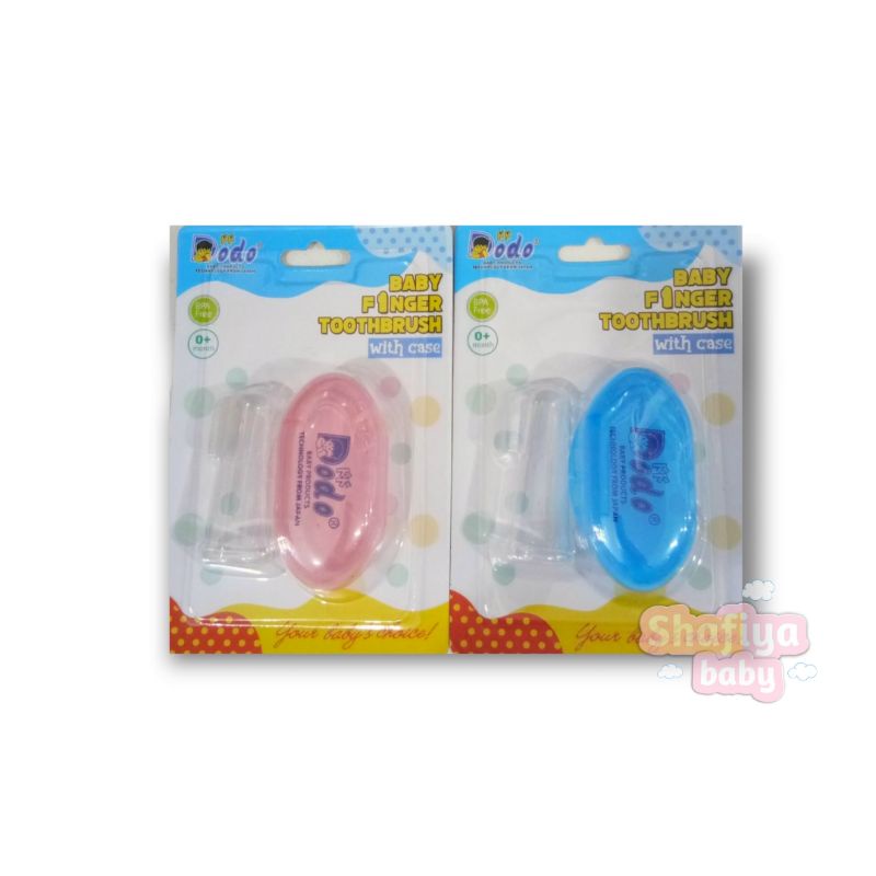 DODO Sikat Lidah Bayi Baby Finger Toothbrush With Case Dodo / Bpa Free