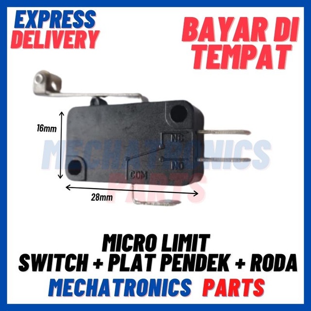 [SWI-9092] MICRO LIMIT SWITCH + PLAT PANJANG + RODA