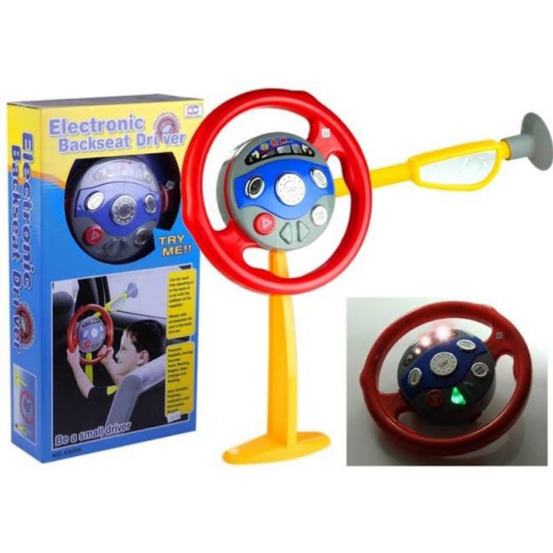 Mainan Electronic Backseat Driver Baterai - Setir Anak Steering Wheel