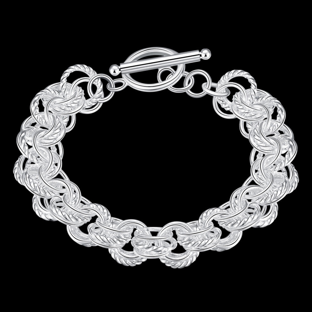 Gelang Bahan Stainless Steel Warna Silver Untuk Wanita