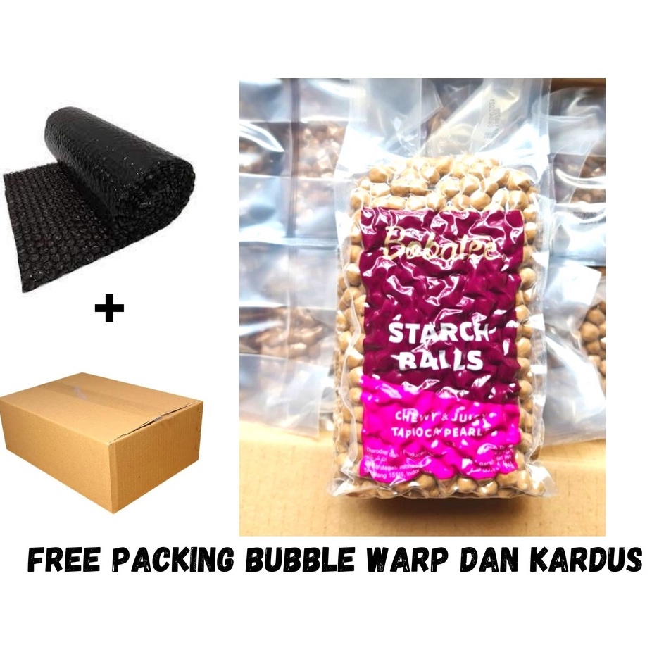 BOBA BOBATEE BOBATE BOBATEA STRACH BALL BUBBLE TAPIOKA PEARL BOBA INSTAN TOPING MUTIARA HITAM JET BL