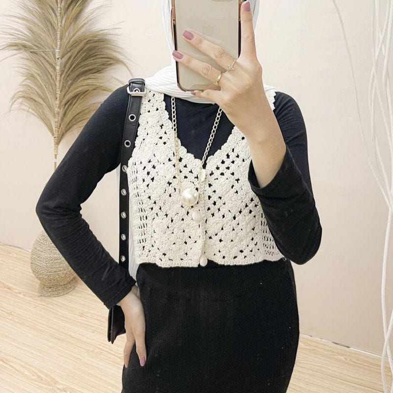 Rompi Rajut /Rompi Wanita Vest Rompi Import