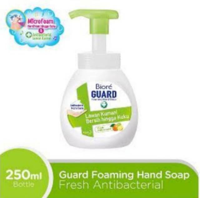 Biore Hand Wash Guard Pump Hijau  250 ML Anti Bacterial