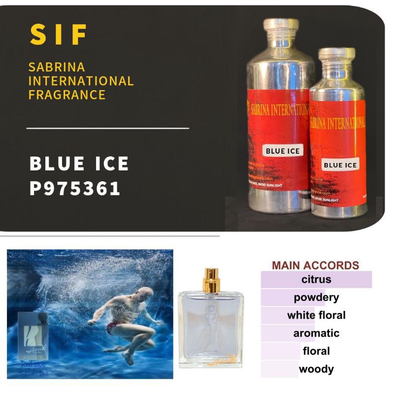 grosir bibit parfum murni kemasan segel 250 ml inspired aroma salvador deli iced blue
