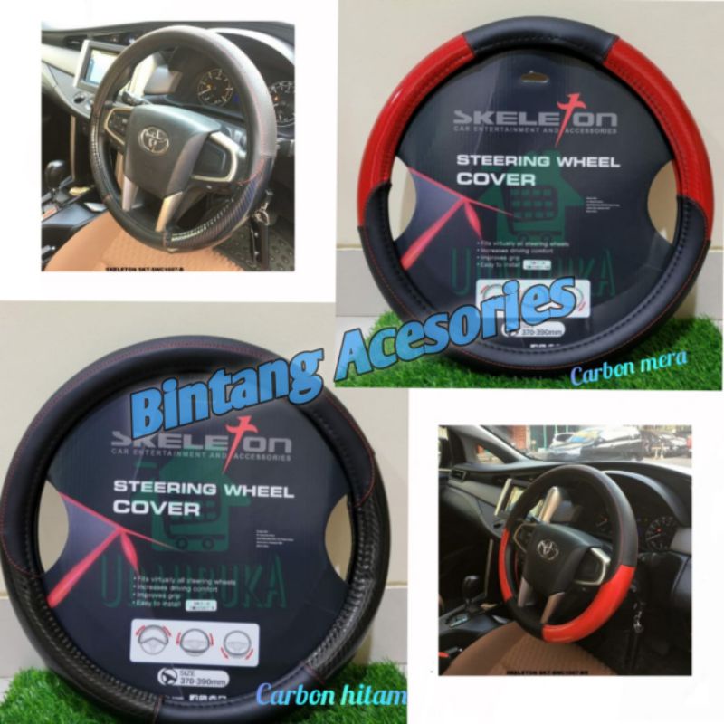 Sarung Stir Mobil VIOS GEN 3 Motif Carbon