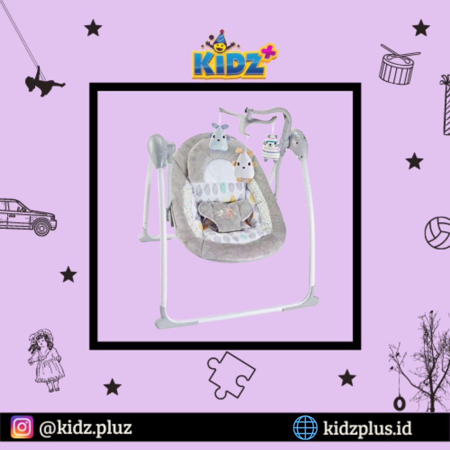 Right Start Deluxe Portable Swing – Beige