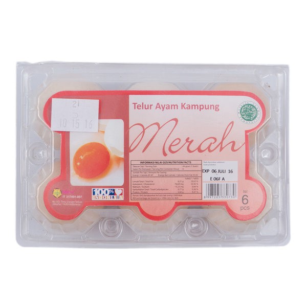 

Kip Telur Ayam Kampung Merah 1 packet