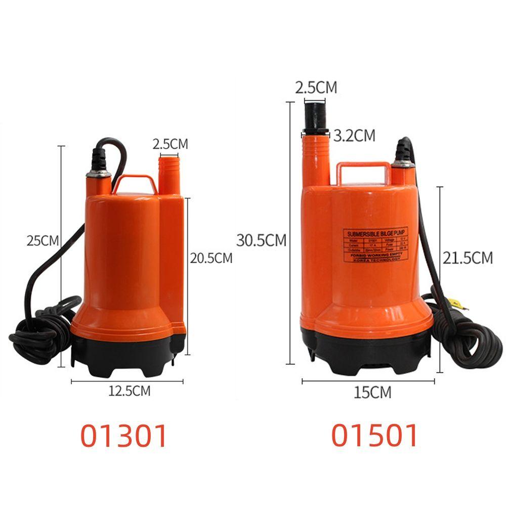 Populer Pompa Bilge Laut Celup Caravan Kemping Motorhome High Flow Drain Pump Electric Yacht Submersible