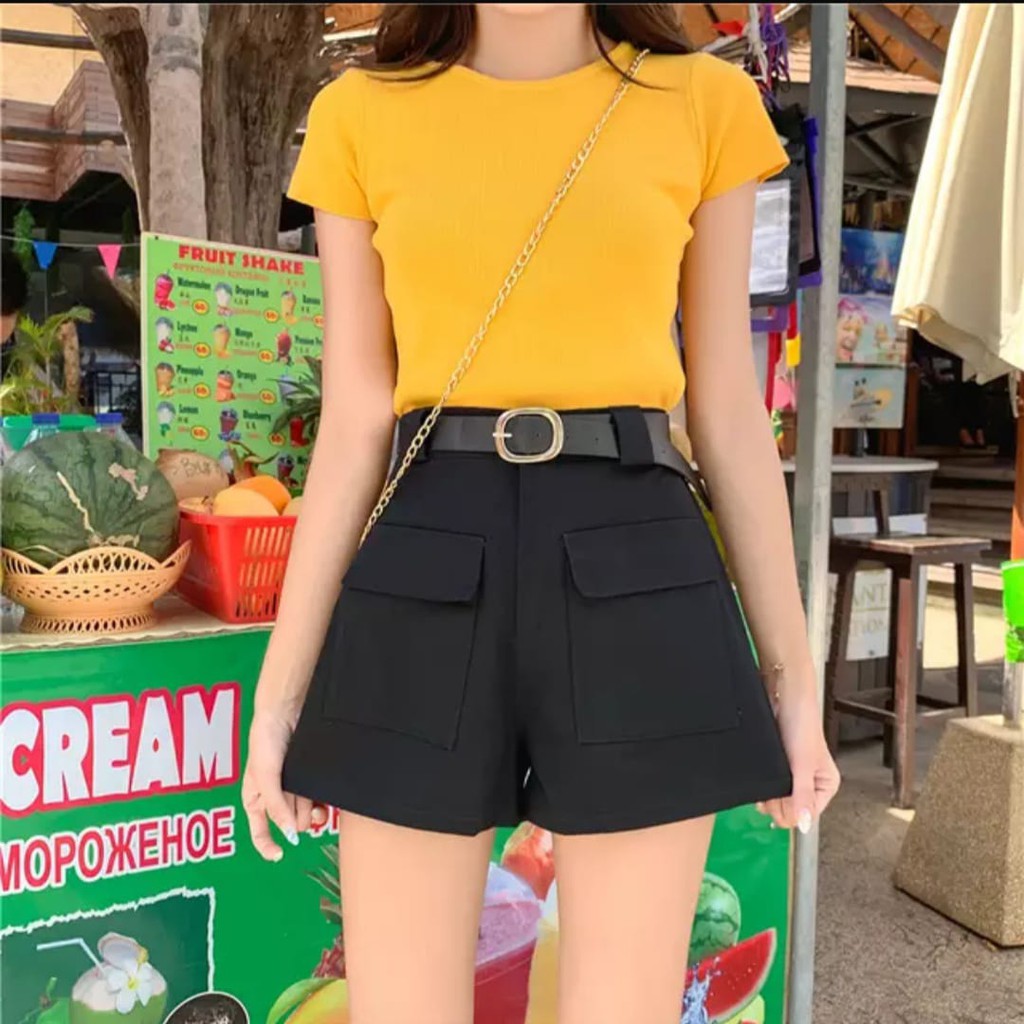 (KD) KOREA  CELANA PENDEK WANITA HW short hot pants hits murah berkualitas