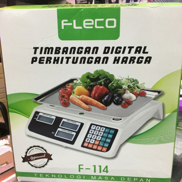 TIMBANGAN DIGITAL FLECO F-114 / TIMBANGAN 30KG DAGING / BUAH / SAYUR PROMO