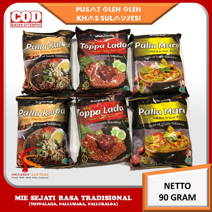 

Mie Sejati Rasa Tradisional khas Sulawesi 90 gr