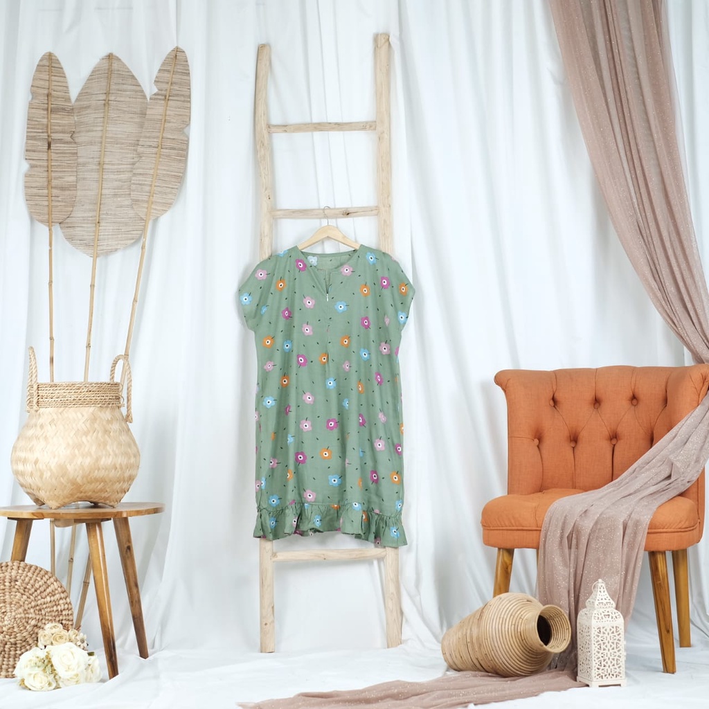 Konveksi Tasik - DASTER KEKINIAN MOTIF TERBARU /DASTER VIRAL RUFFLE BUSUI