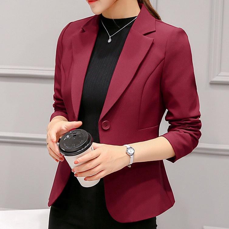 Model Baru. [S1054]Blazer wanita  import jas kerja jas kantor baju formal