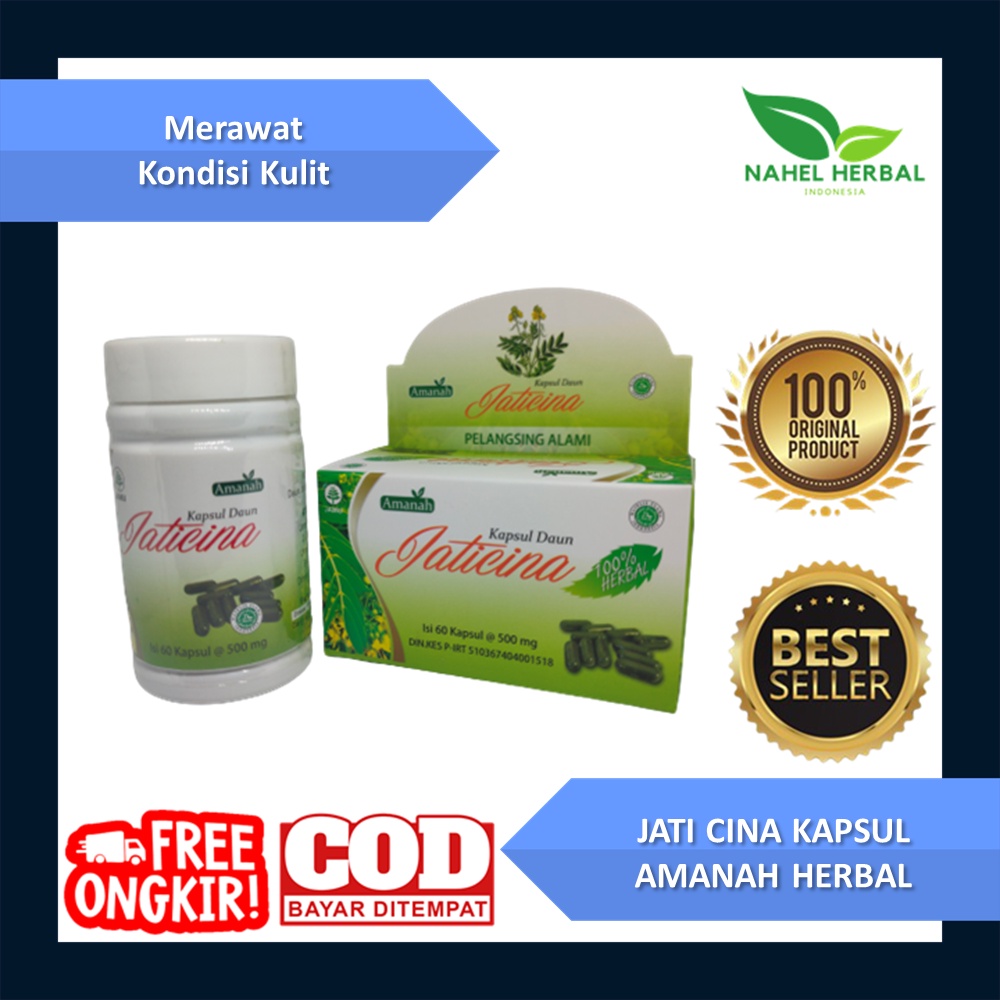 Kapsul Pelangsing Daun Jati Cina Original BPOM - Jamu Diet Pembakar Lemak Perut Buncit Penurun Berat