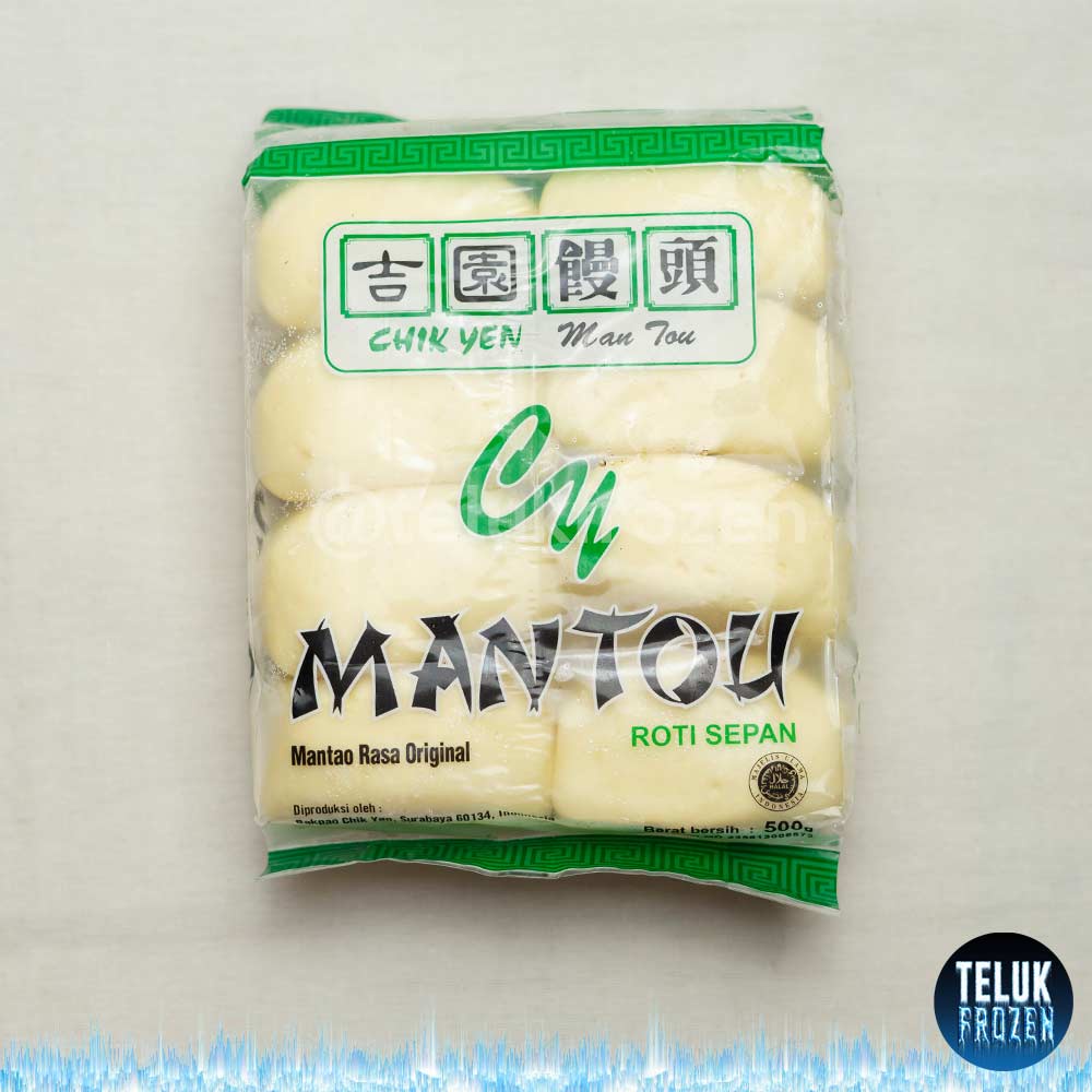 

man tou chik yen polos roti sepan 500gr mantau rasa original 500 gram bakpao mini beku frozen