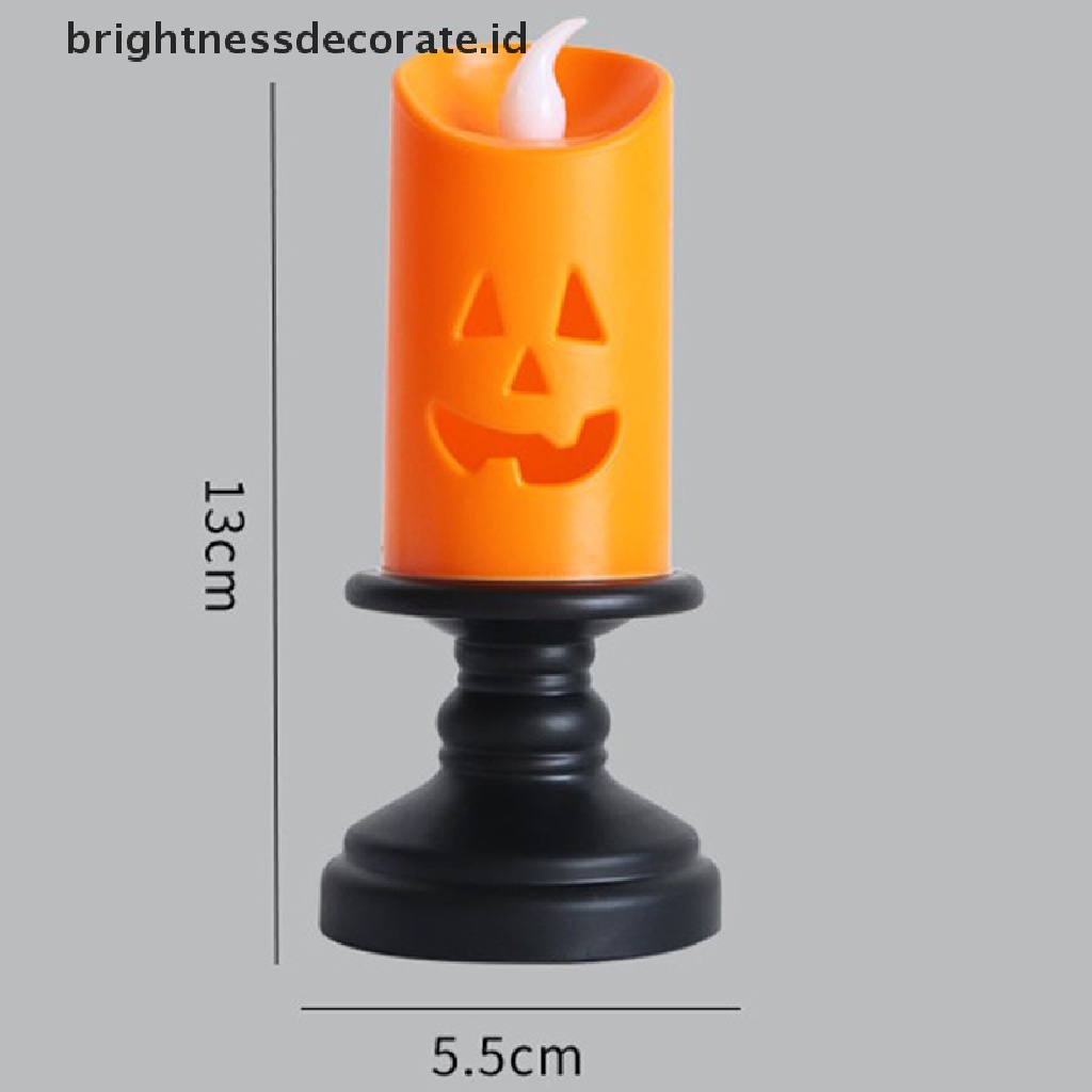 Lilin Led Bentuk Labu Warna-Warni Untuk Dekorasi Halloween