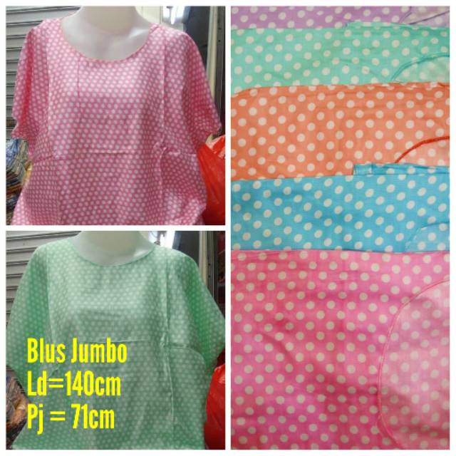 FLASH SALE Blus Jumbo Super Motif Warna Random