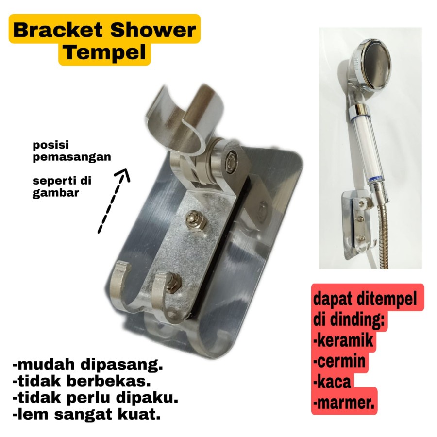 Bracket Shower Tempel Dudukan Kepala Shower Tempel