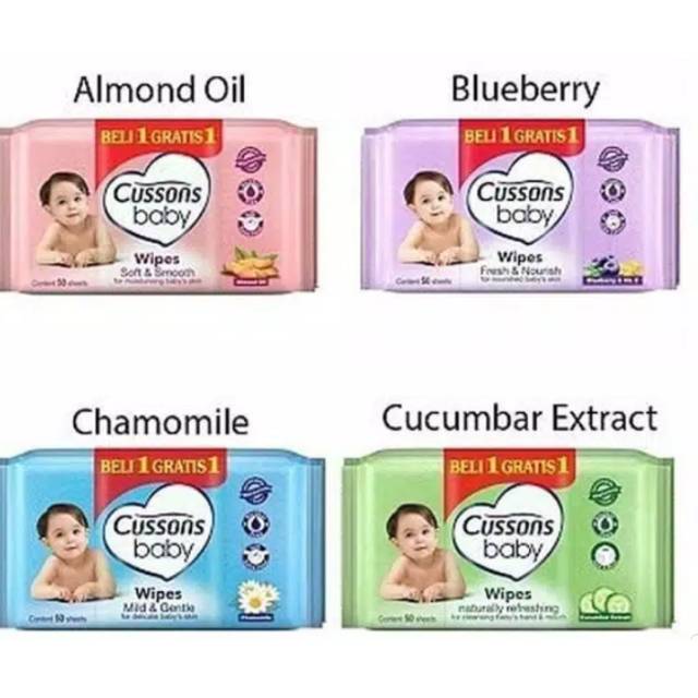 Cusson Baby Wipes 50s  Buy 1Get 1