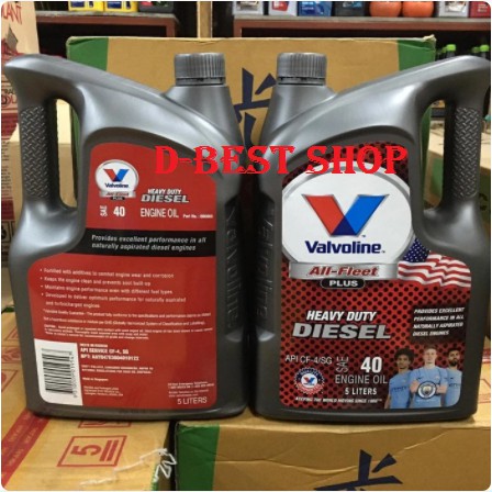 OLI MESIN DIESEL SAE 40 VALVOLINE ALL FLEET PLUS 40, API CF-4 - 5 LTR