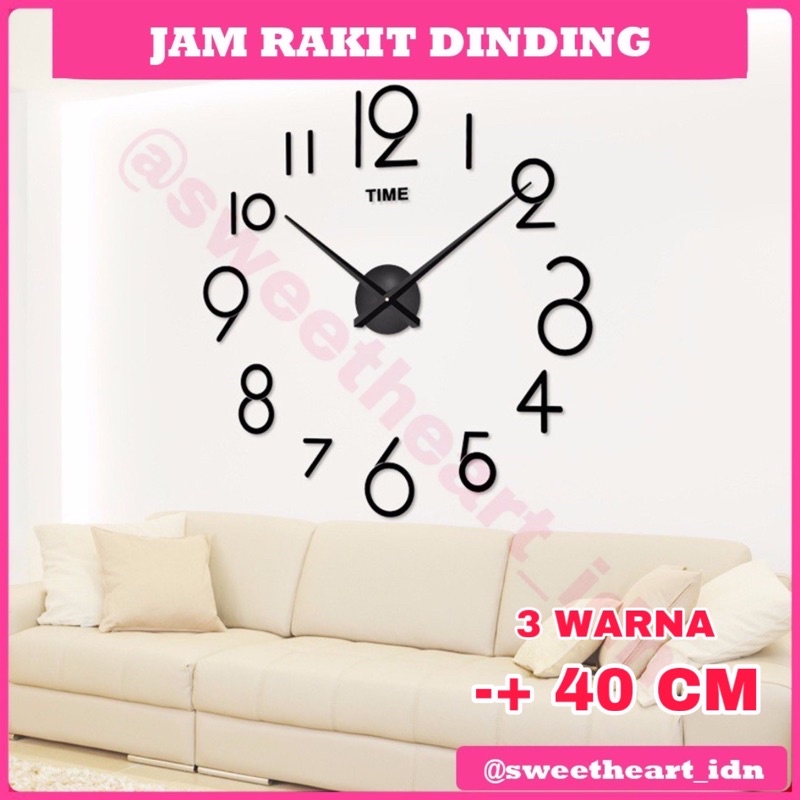 Jam Rakit Dinding Tempel Tembok Dinding Jam Rakit Tempel 3D