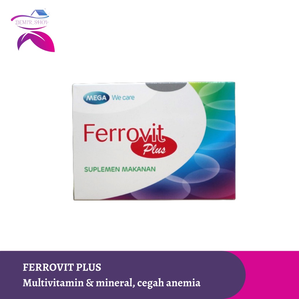 Ferrovit Plus Multivitamin &amp; Mineral Untuk Daya Tahan Tubuh / Cegah Anemia