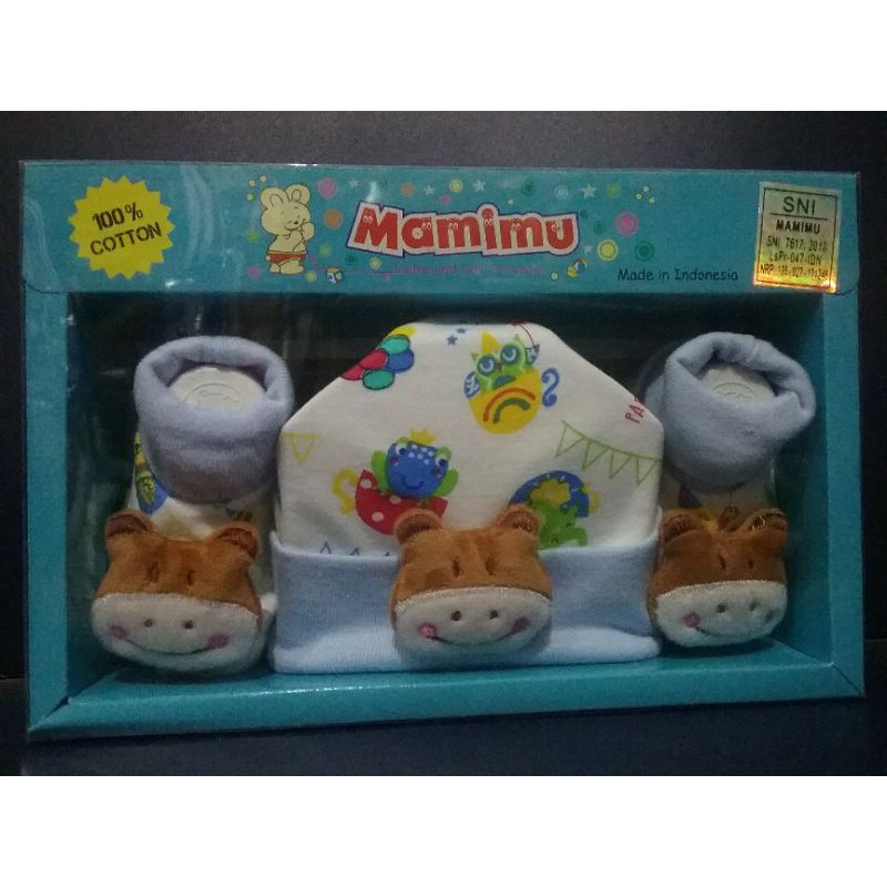 TOPI + KAUS KAKI BAYI 0 - 3 BULAN
