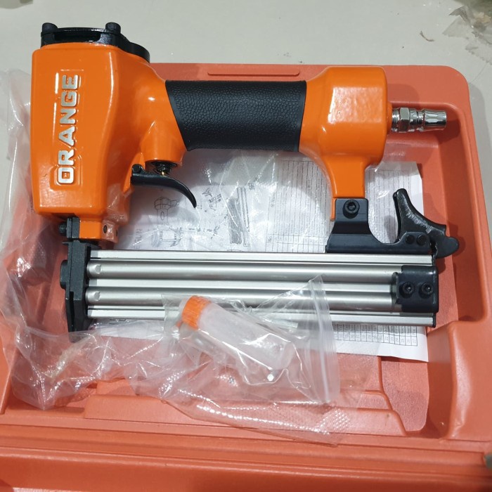 Air Nailer Brad Nailer Mesin Paku Lurus Tembak ORANGE F30