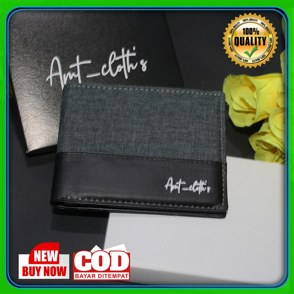 AMT Fashion Dompet Pria Bahan Kulit PVC best Quality COD