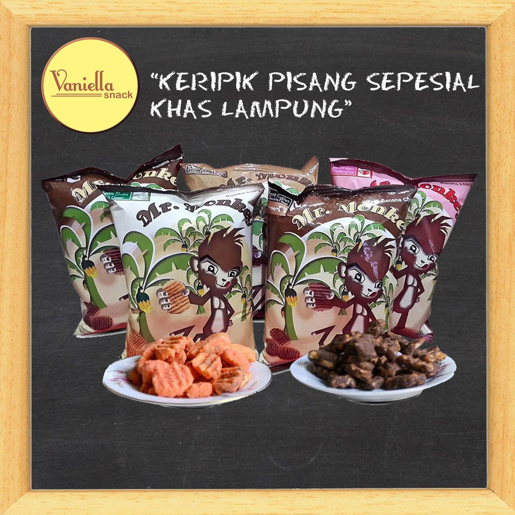 

Mr Monkey Keripik Pisang Kepok khas Lampung