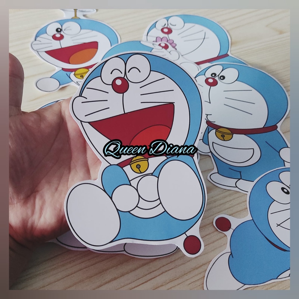 

isi 4 pcs stiker kertas doraemon besar sticker kertas doraemon aksesoris hp laptop
