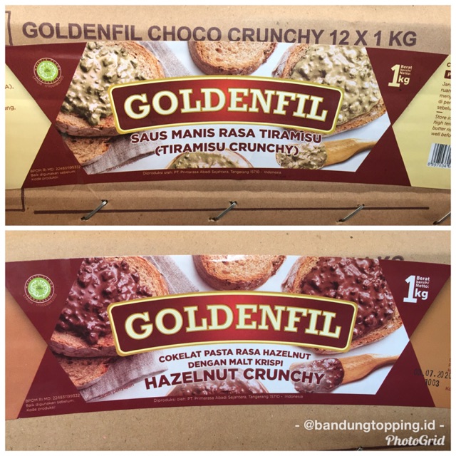 Goldenfil tiramisu crunchy / hazelnut crunchy 1kg