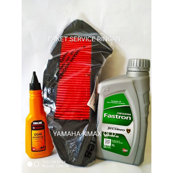 SALE!!! PAKET OLI FASTRON TECHNO 1 L + YAMALUBE GEAR 140 ML + FILTER UDARA NMAX OLD