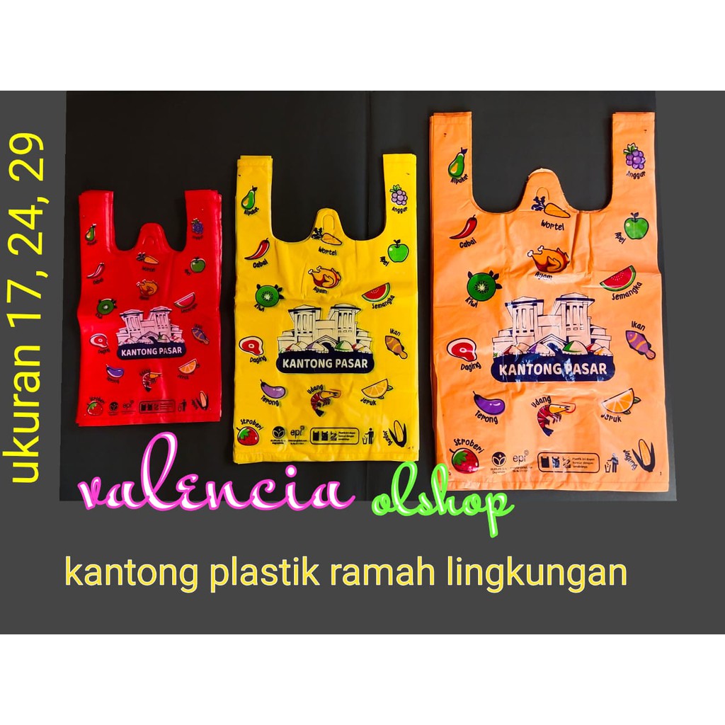 Kantong plastik ramah lingkungan / kantong pasar