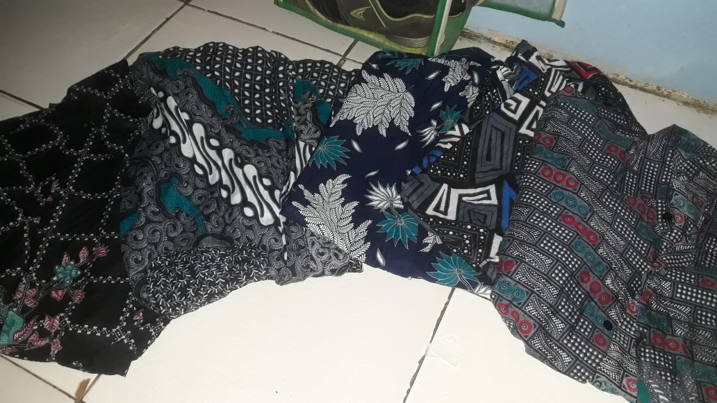 Nailo Batik Hrb026 Kenongo Kemeja G Pendek Pekalongan Padi M L Xl Sogan Tulis Halus Kemeja Batik